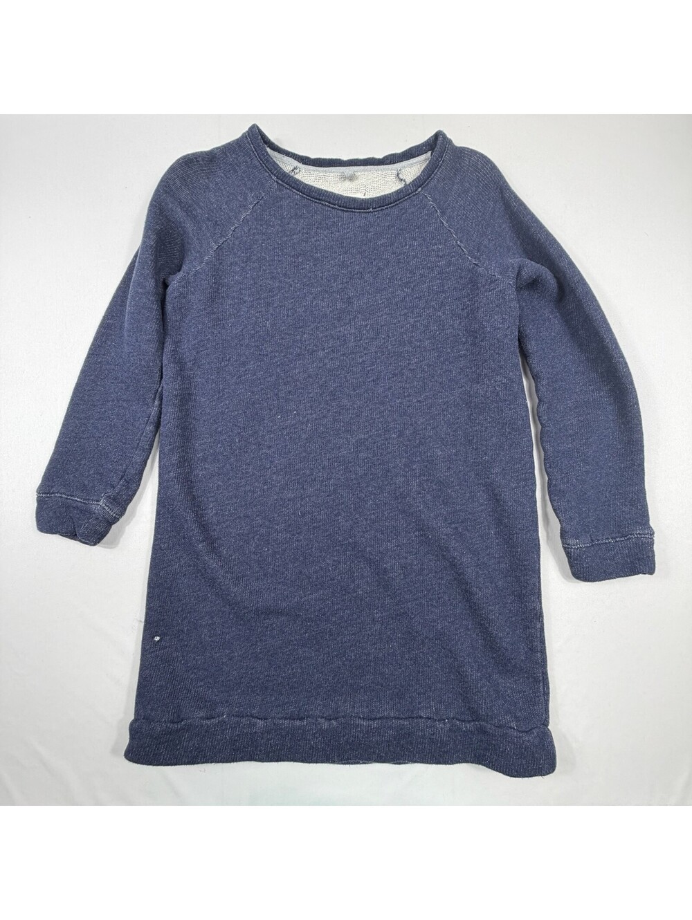 Lou & Grey Navy Blue Cotton Sweatshirt Dress Medium